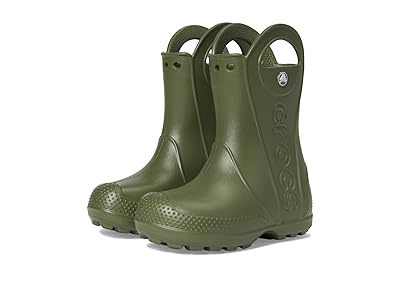 Crocs Kids Handle It Rain Boots (Toddler) Kids Shoes Army Green : 4 Toddler M, Synthetic