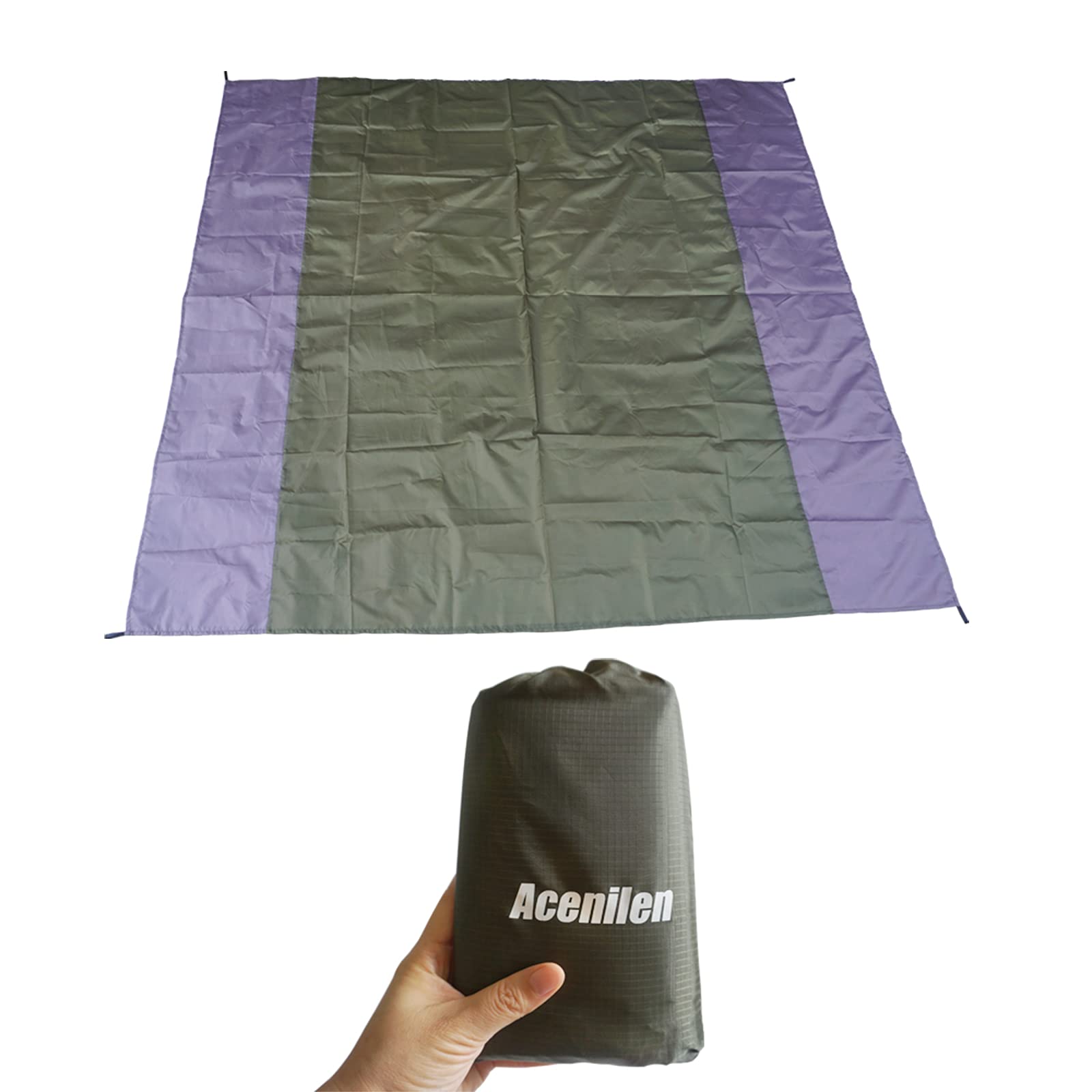 Tent Footprint, 1-4 Person Waterproof Camping Tarp Lightweight Ground Sheet Mat for Backpacking, Hiking, Beach, Picnic