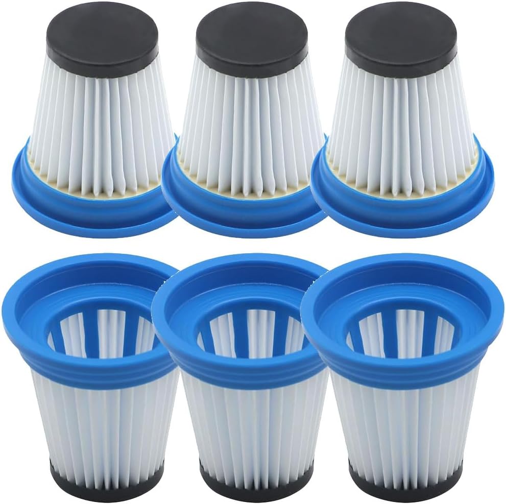 6 Pcs 520280 HEPA Replacement Filter for Kenmore Stratus 24V 2-In-1 Cordless Stick Vac DS1030 and fit for Kenmore 16V Cordless Lightweight Vacuum DS1020, Reusable & Washable Vacuum Filters Replacement