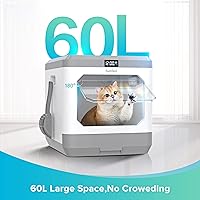Vista 3 de Smart Odor Removal Cat Litter Box, Large Litter Box with Deodorizing Device for Multiple Cats,Non Leaking Kitty Litter Box, Enclosed Odor Control