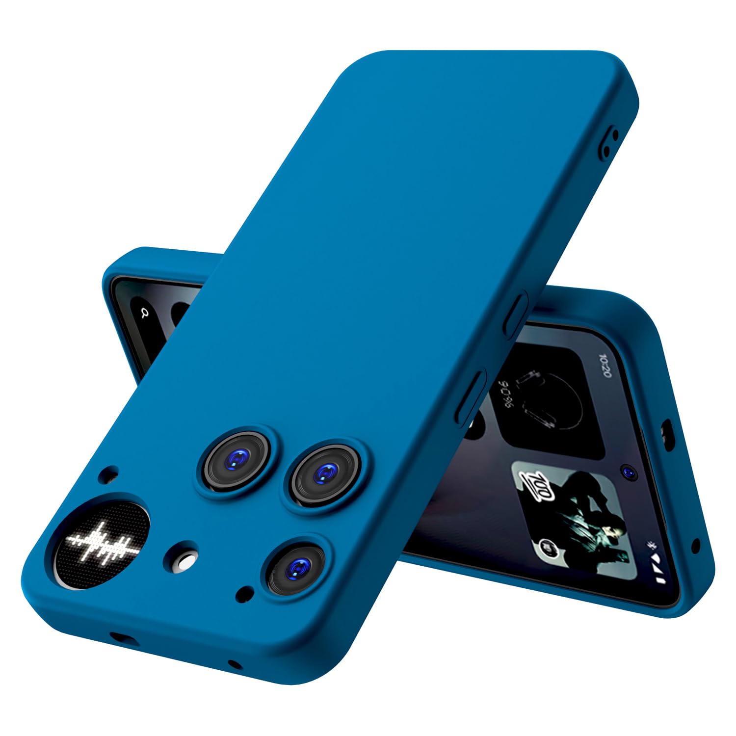 Kapa Matte Protective Lens Flexible Back Cover for Nothing Phone 3 5G | Slim Silicone with Soft Lining Shockproof Full Body Bumper Case (Blue) Kapa Matte Protective Lens Flexible Back Cover for Nothing Phone 3 5G | Slim Silicone with Soft Lining Shockproof Full Body Bumper Case (Blue)