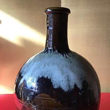 Amazon.co.jp: 信州の文化財 幻の焼き物 入道焼大徳利 高さ46㎝ 江戸