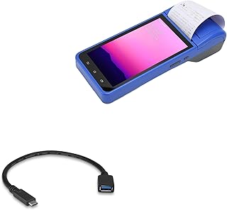 BoxWave Cable Compatible with Zyyini POS PDA Receipt Printer (5.5 in) - USB Expansion Adapter, Add USB Connected Hardware to Your Phone