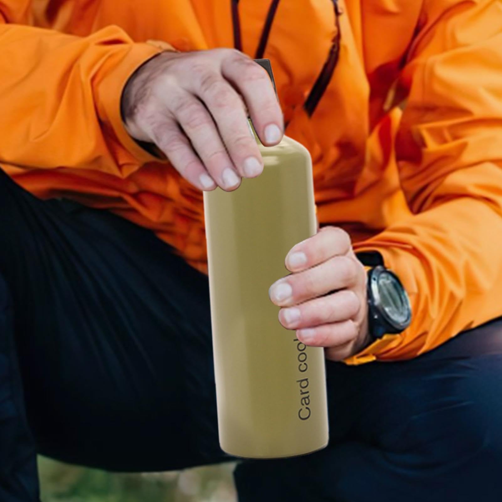 Leere Camping Brennstoffflasche 750ml - Aluminium Für Outdoor Kocher