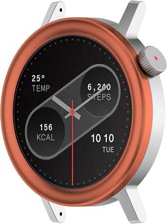 RuenTech Metal Bezel for CMF Watch Pro 2 Smartwatch, Stainless Steel Scratch Resistant Bezel for CMF Watch Pro 2 Orange