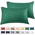 Warmstar 100% Cotton Toddler Pillowcase Set of 2, 600 Thread Count 13x18 Toddler Pillowcases Soft & Breathable, Cotton Travel Pillow Case Cover 13"x 18" with Envelope Closure,Dark Grey