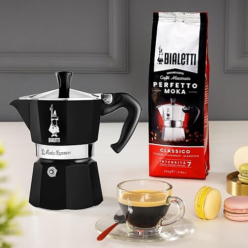 Miniatura 46 de Bialetti - Cafetera Moka Express Cafetera espresso icónica para estufa, prepara auténtico café italiano. Moka de 9 tazas (14 onzas / 420 ml)