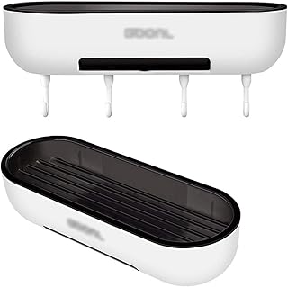 Secar los Platos de jabón Rejilla De Drenaje De Jabón De Pared for El Hogar Sin Perforaciones, Soporte for Caja De Jabón con Gancho, Se Puede Usar como Un Hermoso Regalo (Color: Azul, Tamaño: B) (Col