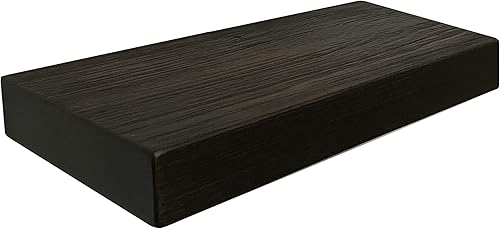 Joel's Antiques Estantes flotantes de madera de 18 pulgadas para pared, 18 x 8 x 2 pulgadas, hechos de madera natural, estantes de pared rústicos