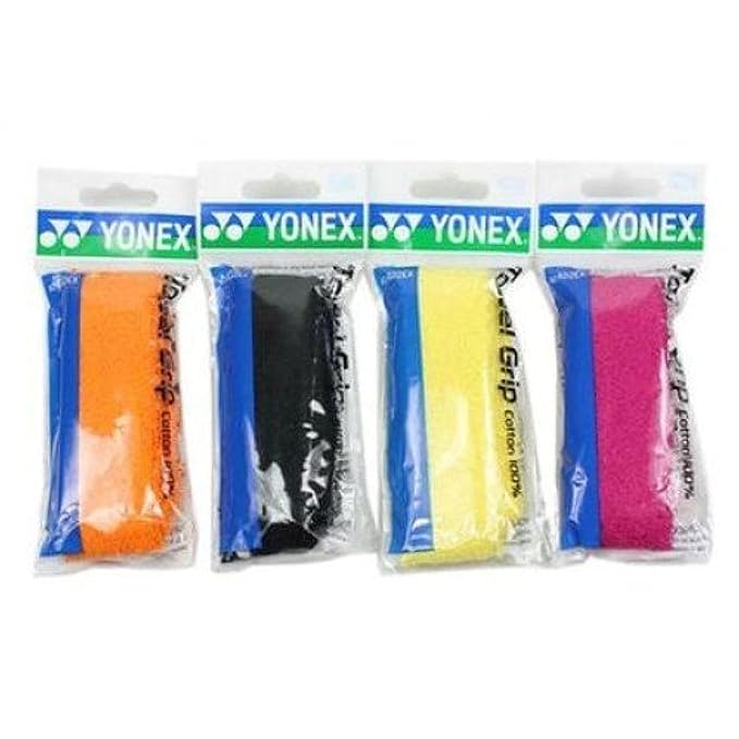 YONEX Ac 402EX Synthetic Badminton Towel Grip (Multicolour) Pack of 4 Amazon.in Sports