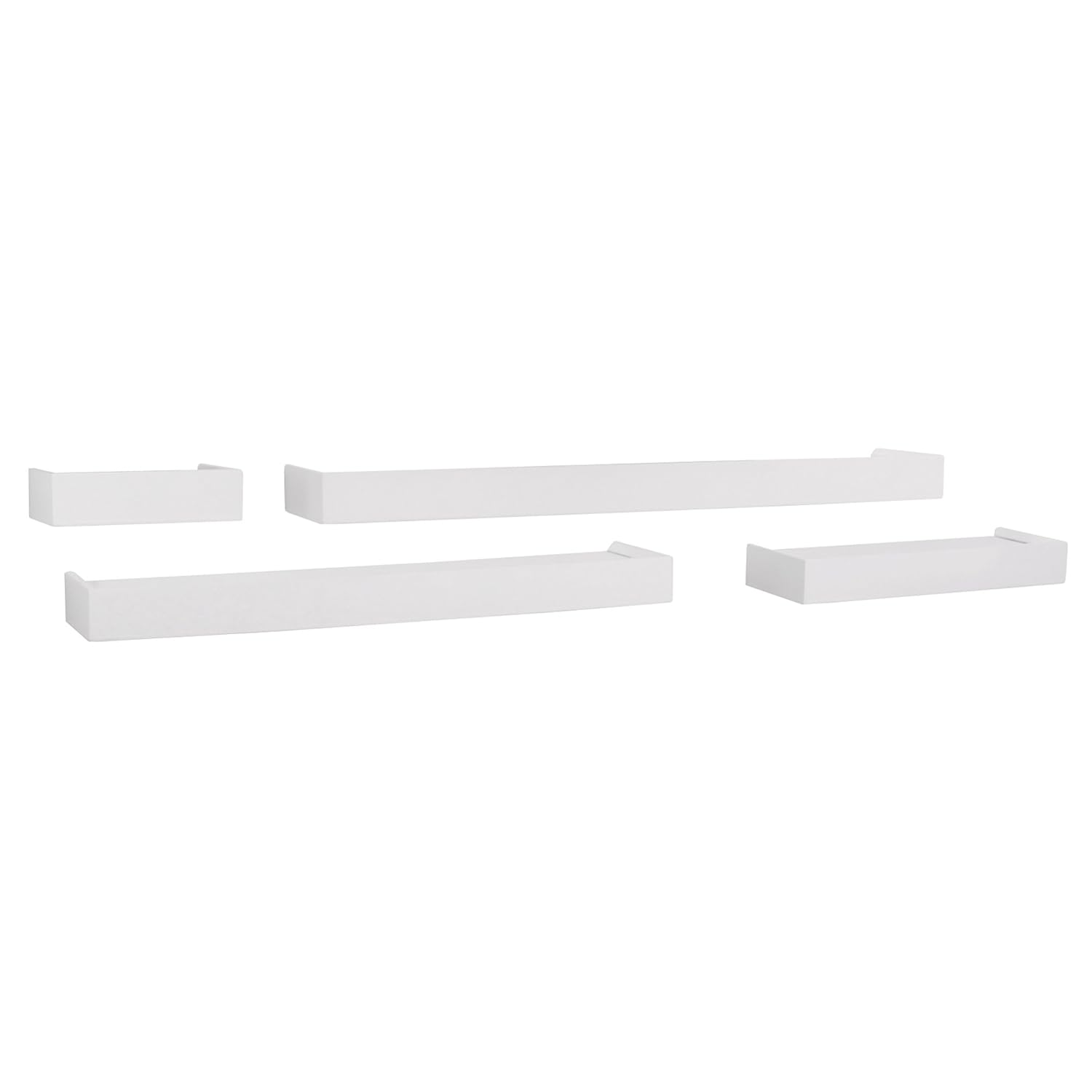 Kiera Grace Vertigo Set of 4 Ledge Shelves, 6 Inch, 12 Inch, 20 Inch