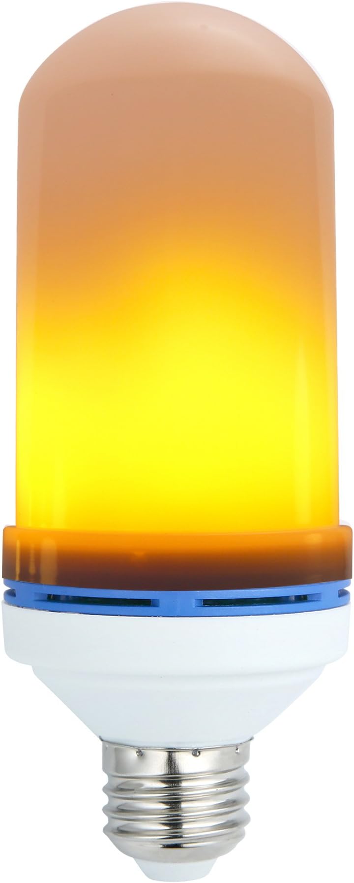 LED Flame Effect Fire Light Bulb, E26 LED Flickering Flame Lamp, SMD2835 Beads Simulated Decorative Light Atmosphere Lighting Vintage Flaming Upwards for Hotel/ Bars/ Home Decoration, 1pc