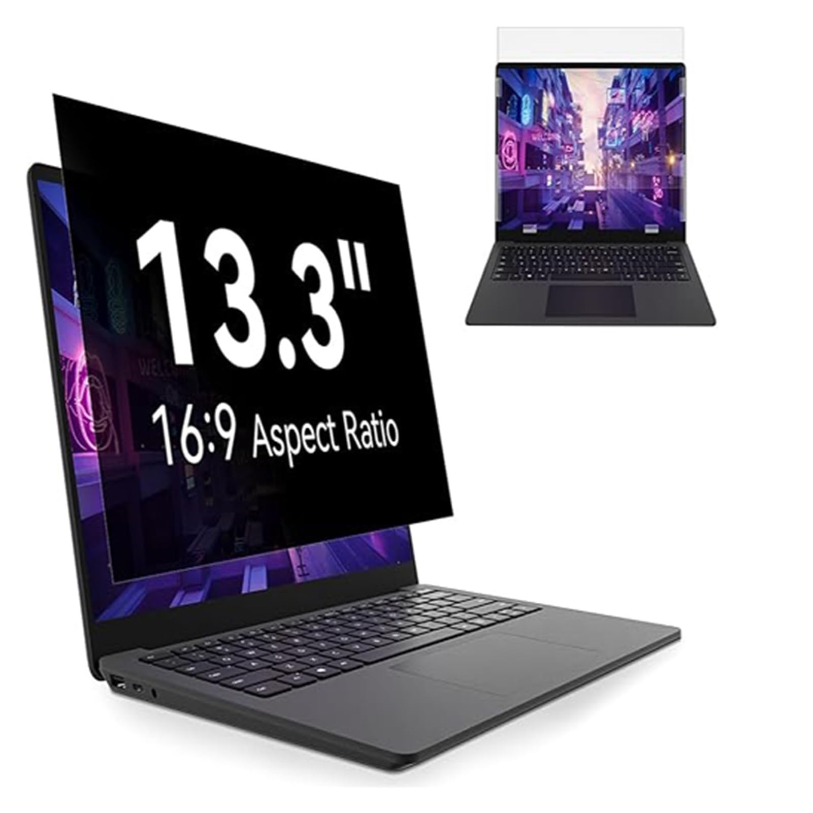 Privacy De Protector Extraíble Compatible Con Lenovo/HP/Dell/Acer/Samsung/Toshiba Escudo De Privacidad Antideslumbrante Y Filtro Privacy Screen Filter(23.8inch/52.7x29.7 cm)