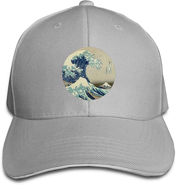 Amazon Co Jp Great Wave Off Kanagawa Circle キャップ 帽子 野球帽 カジュアル プリント かっこいい 日除け アウトドア サイズ調整可能 男女兼用 ユニークなサンドイッチ ハンチング帽 メンズ おしゃれgray ファッション