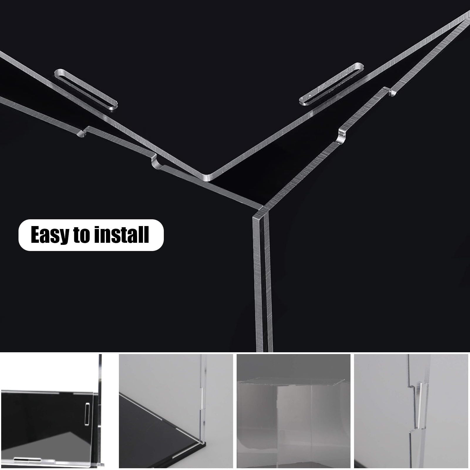 Amazon.co.jp: ディスプレイケース ロックと鍵付きの透明な