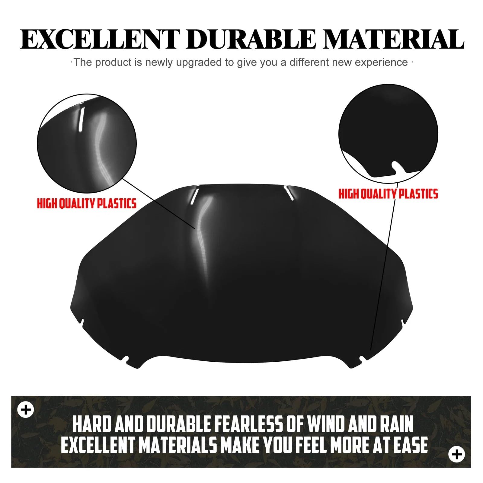 Deflektor motocykla,powietrzadeflektor Osłona owiewki motocyklowej 13'' pasująca do Harley Touring Road Glide Special Ultra CVO FLTRX FLTRK FLTRU 2015-2024(Windshield B)