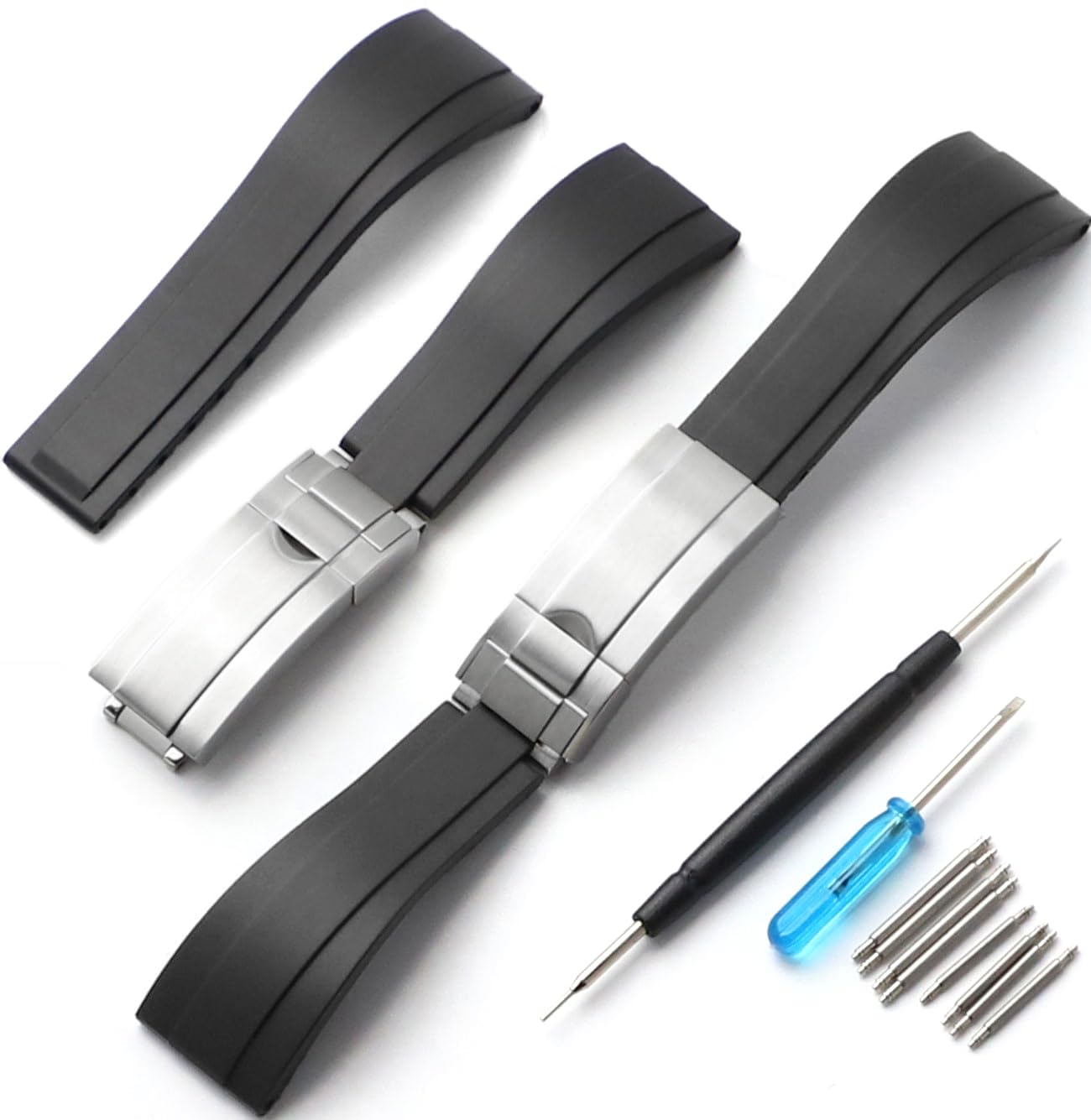 Sight Focus20mm 21mm 22mm Rubber Watch Band For Rolex Daytona,Submariner,Yacht-Master,GMT-Master,Sea Dweller,Air-King,Datejust ,Day-Date,Explorer,Omega IWC TUDOR Longines /Seiko/CITIZEN Tear