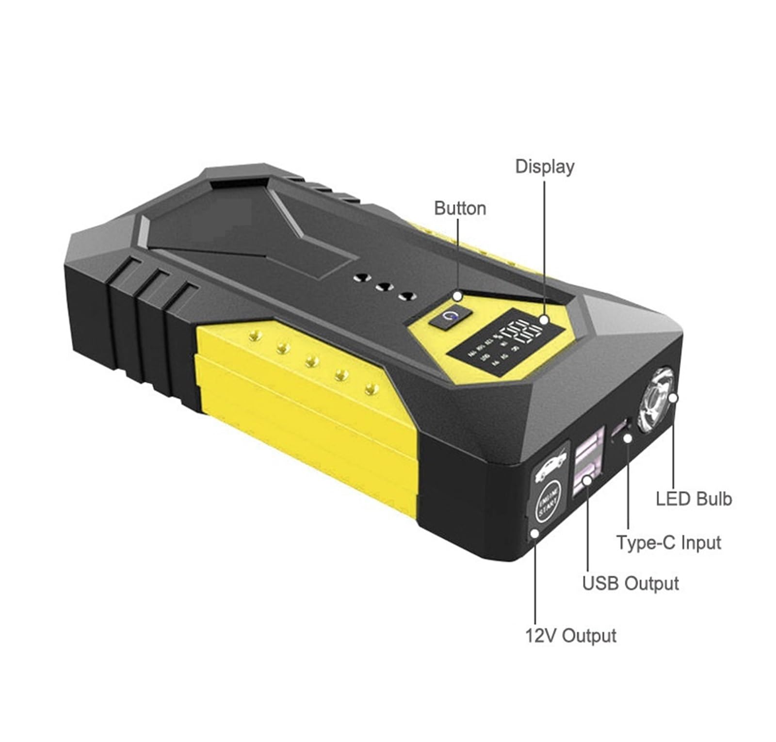 800A 26800mAh Uniwersalny Akumulator Samochodowy Urządzenie Do Awaryjnego Uruchamiania 12V Wzmacniacz Do Akumulatora Samochodowego Ładowarka Booster Power Bank Urządzenie Zapłonowe Rozrusznik Samochod