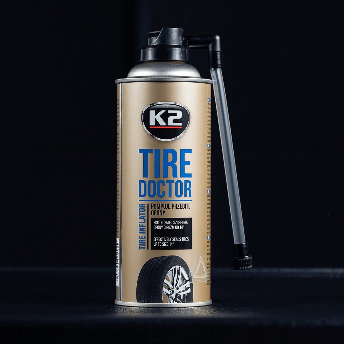 K2 Spray Repara Pinchazos - Reparación de Ruedas Tire Doktor - para Reparar Neumáticos sin Cámara - Líquido Antipinchazos para el Coche - 400 ml (3)