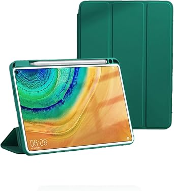 Case for Huawei MatePad Pro 12.2-inch Android Tablet,UYRUREL Leather Slim Folding Stand Cover for Men Women.Comprehensive Protection, Drop-Resistant and Wear-Resistant,Green.