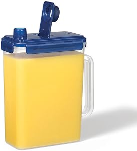 Starfrit LocknLock Plastic Juice Container - 135oz/4L - Airtight & Leakproof - 4-Sided Locking Lid
