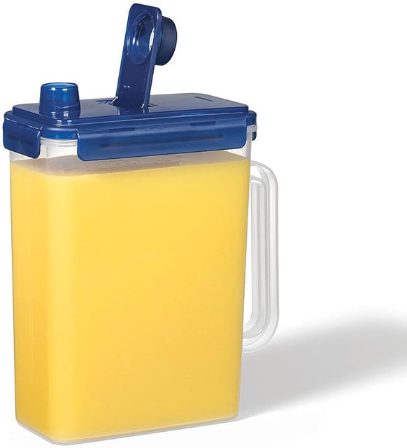 Starfrit LocknLock Conteneur de jus en plastique - 135oz/4L - Étanche à l'air & Échec - 4-Sided Verrouillage du couvercle