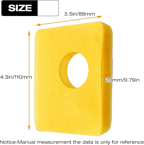 Miniatura 2 de Hoypeyfiy 6 piezas de filtros de espuma limpiadores de aire 799579 de repuesto para motores de cortacésped de la serie 450E 500E 550E 550EX