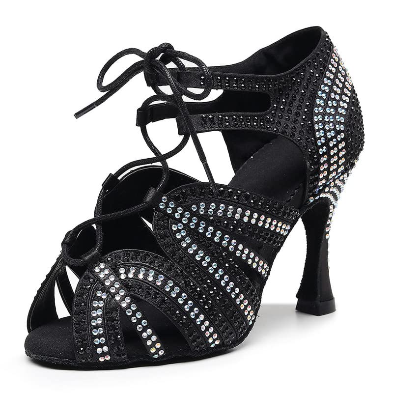 Chaussures de Danse Latine Femmes QJW-Z002 : Brillez en Soirée Salsa et Salon