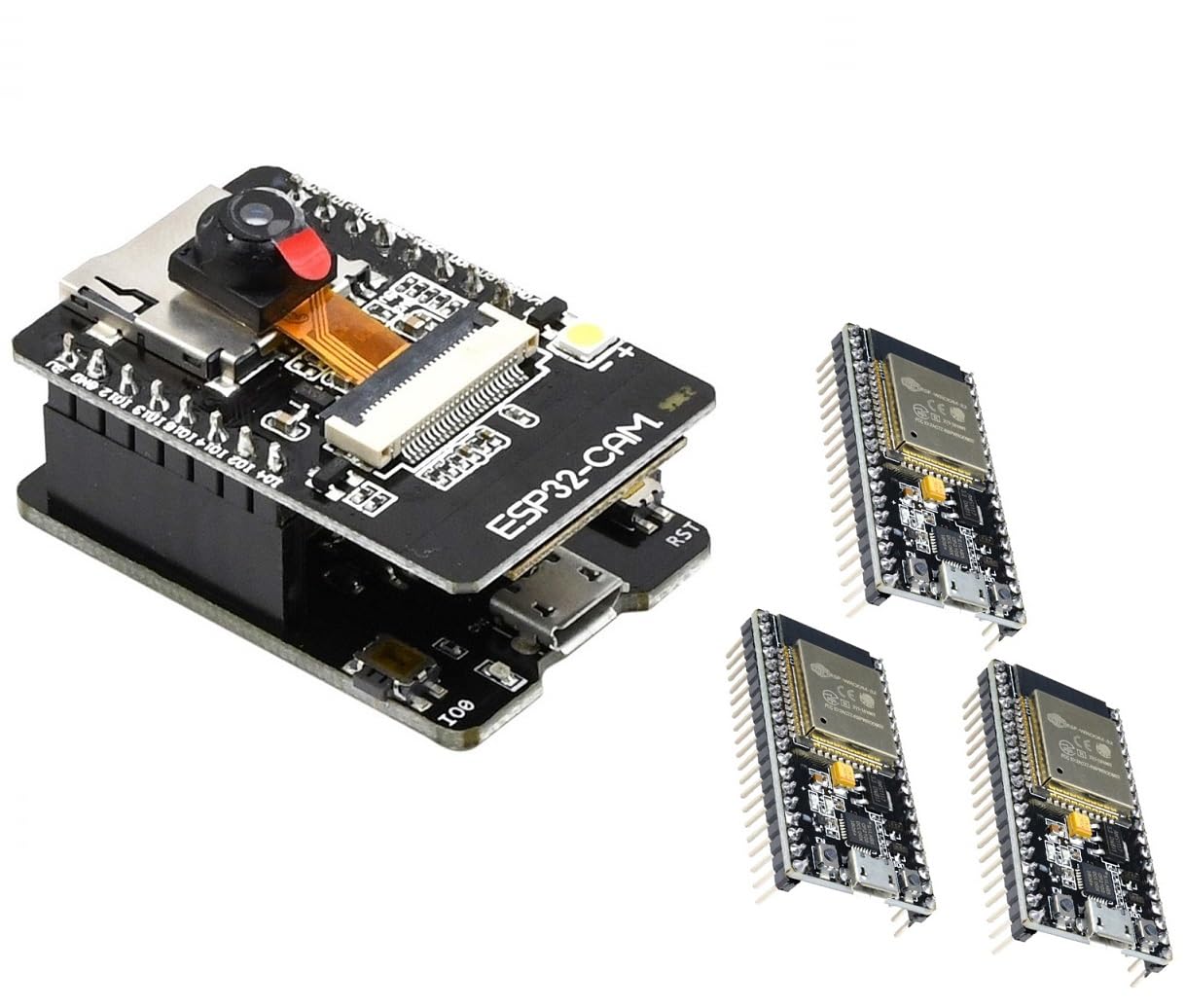 Amazon.com: Aideepen ESP32-CAM W-BT Board+3 Pcs ESP-WROOM-32 ...