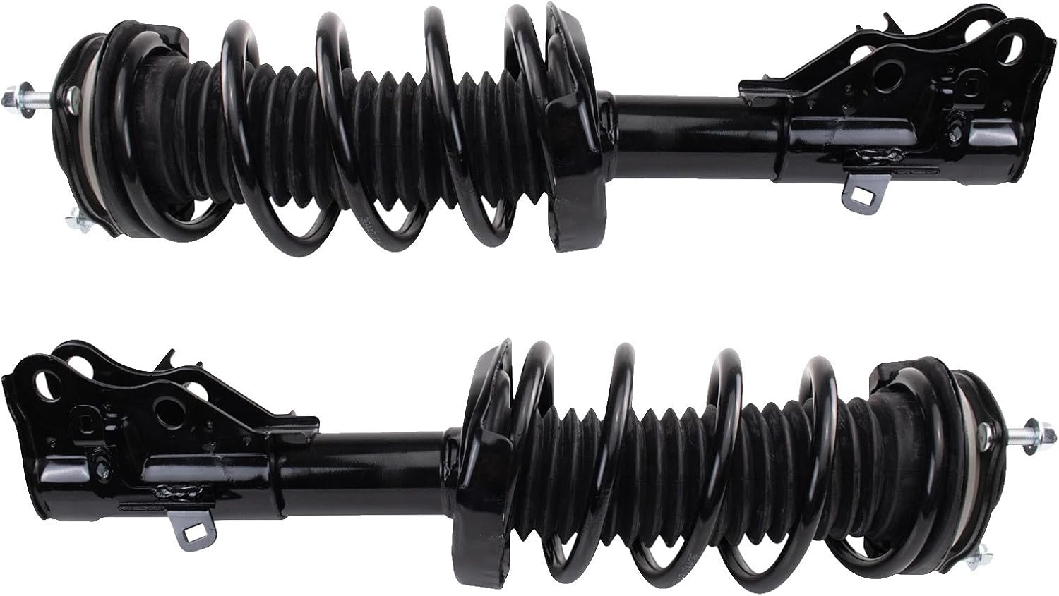 TRQ Front Driver and Passenger Side Strut and Spring Assembly Set Loaded Pre-Assembled Coil Spring Spring Seat Spring Isolator Compatible with 13–14 Acura ILX Base 15 ILX