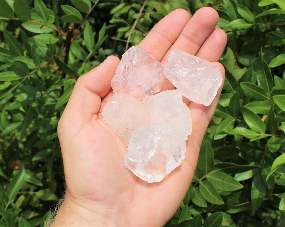 Lot en Vrac de 1/4 Livre de Cristaux d'opale Girasol Bruts naturels (Quartz de Roche Brut, 4 oz) Crystal Specimen