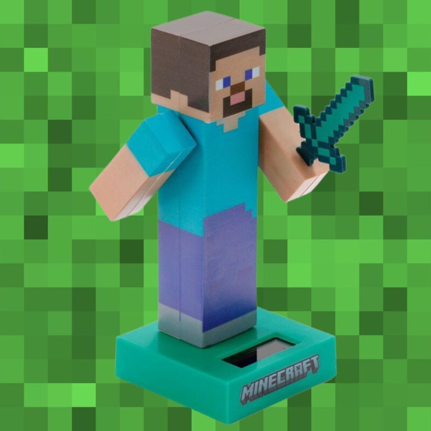 Solar Pal - Steve Minecraft - Decorazione ad Energia Solare