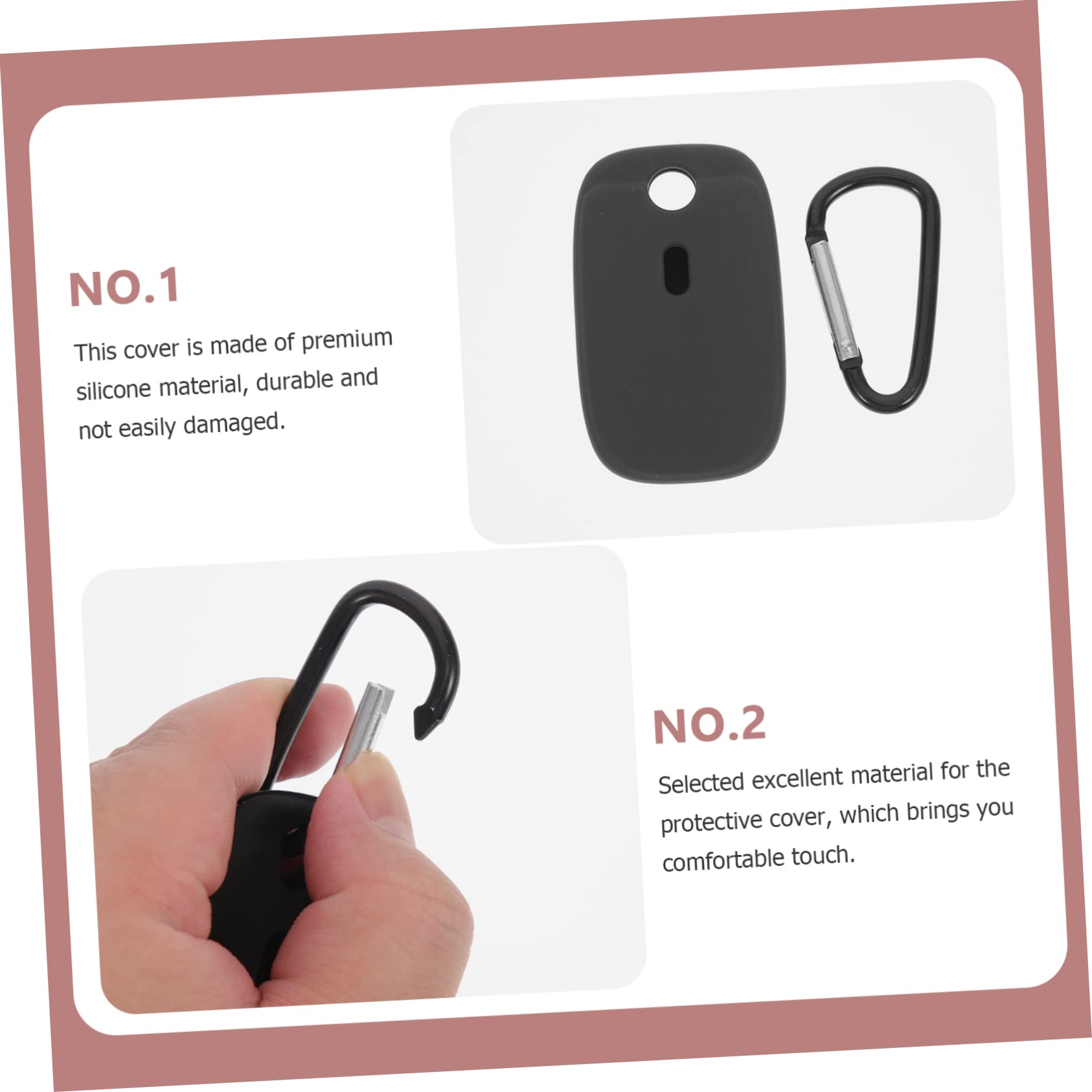 DOITOOL 5 Juegos De Fundas De Silicona para Llavero para Mate Material De Cubierta Protectora Fácil De Instalar Ajuste Cómodo Y Completo 2 Piezas X 5