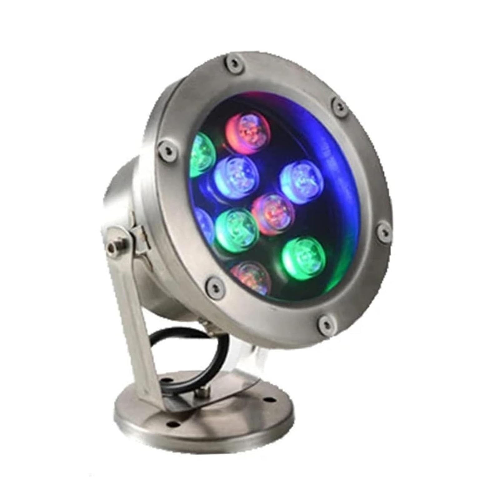 Lumière LED Submersible - Spot Encastrable Exterieur, Projecteur de piscine hors sol étanche IP68 12 V, projecteur de piscine sous-marine à LED en acier inoxydable, pour fête de piscine ( Color : Red