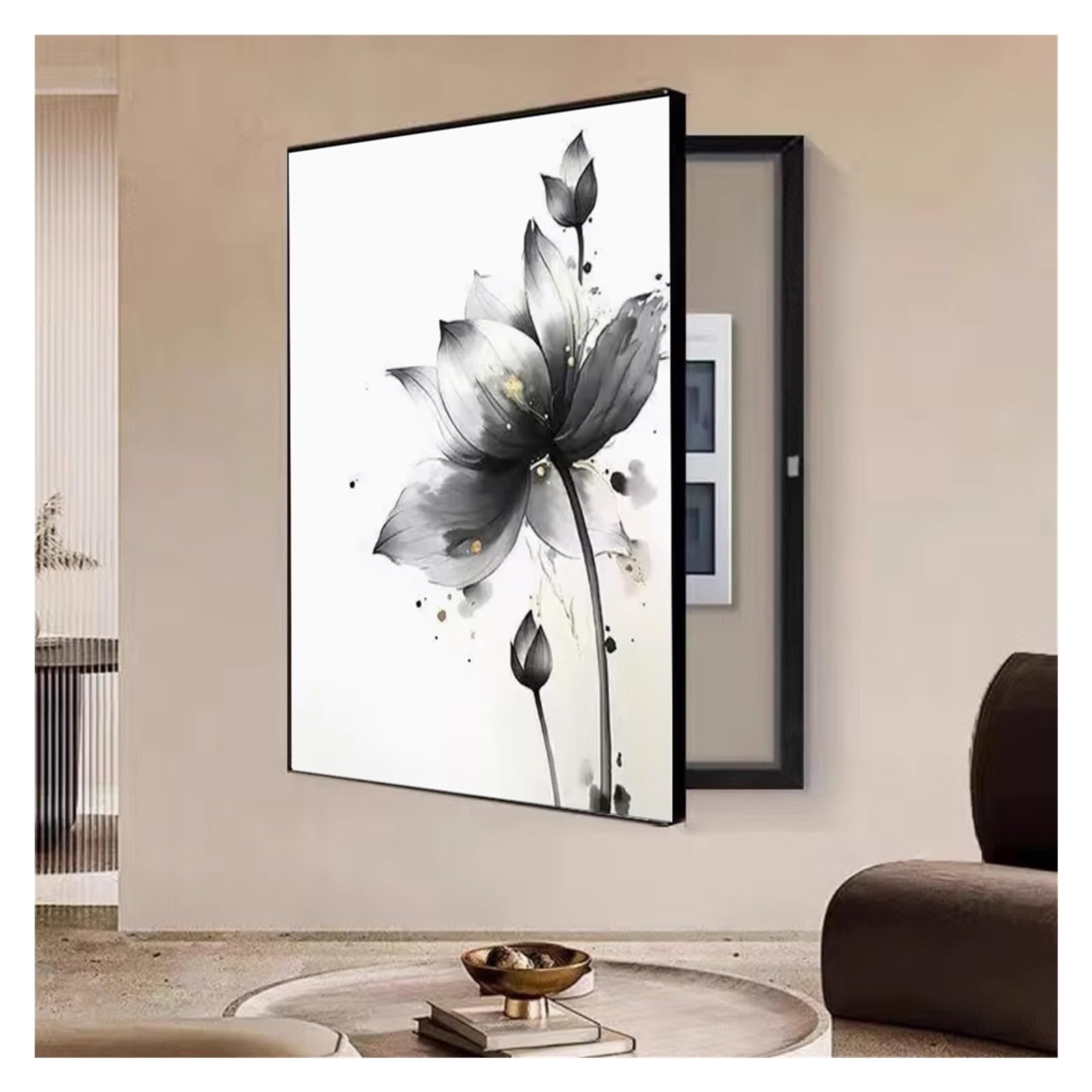 Panneau électrique créatif amovible 40x50 pour cacher un compteur d'intérieur inesthétique