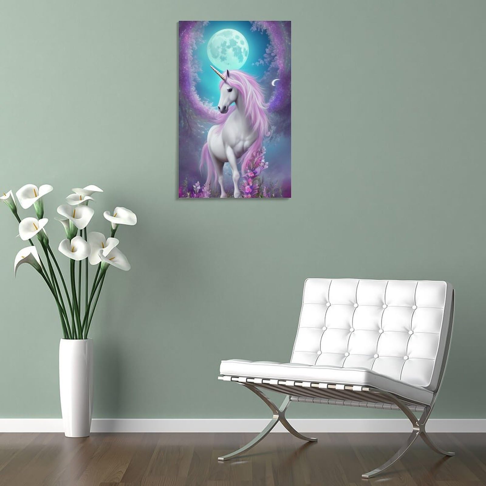 ユニコーン　絵画　壁掛け Amazon.co.jp: ユニコーン ポスターアートパネル 壁の絵 壁掛け