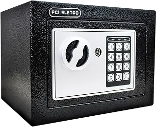 Cofre Digital Eletrônico Segurança Premium Senha ou Chave Travas Seguro 3kg