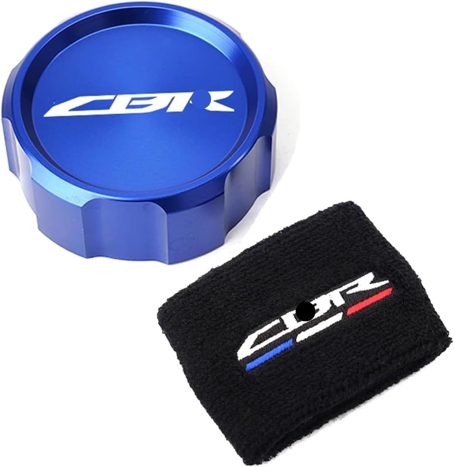 Motorcycle Oil Filler Cap Master Cylinder Brake Fluid Reservoir Cover Sock CBR1000RR Compatible with CBR 1000RR 1000 RR 2005-2018
