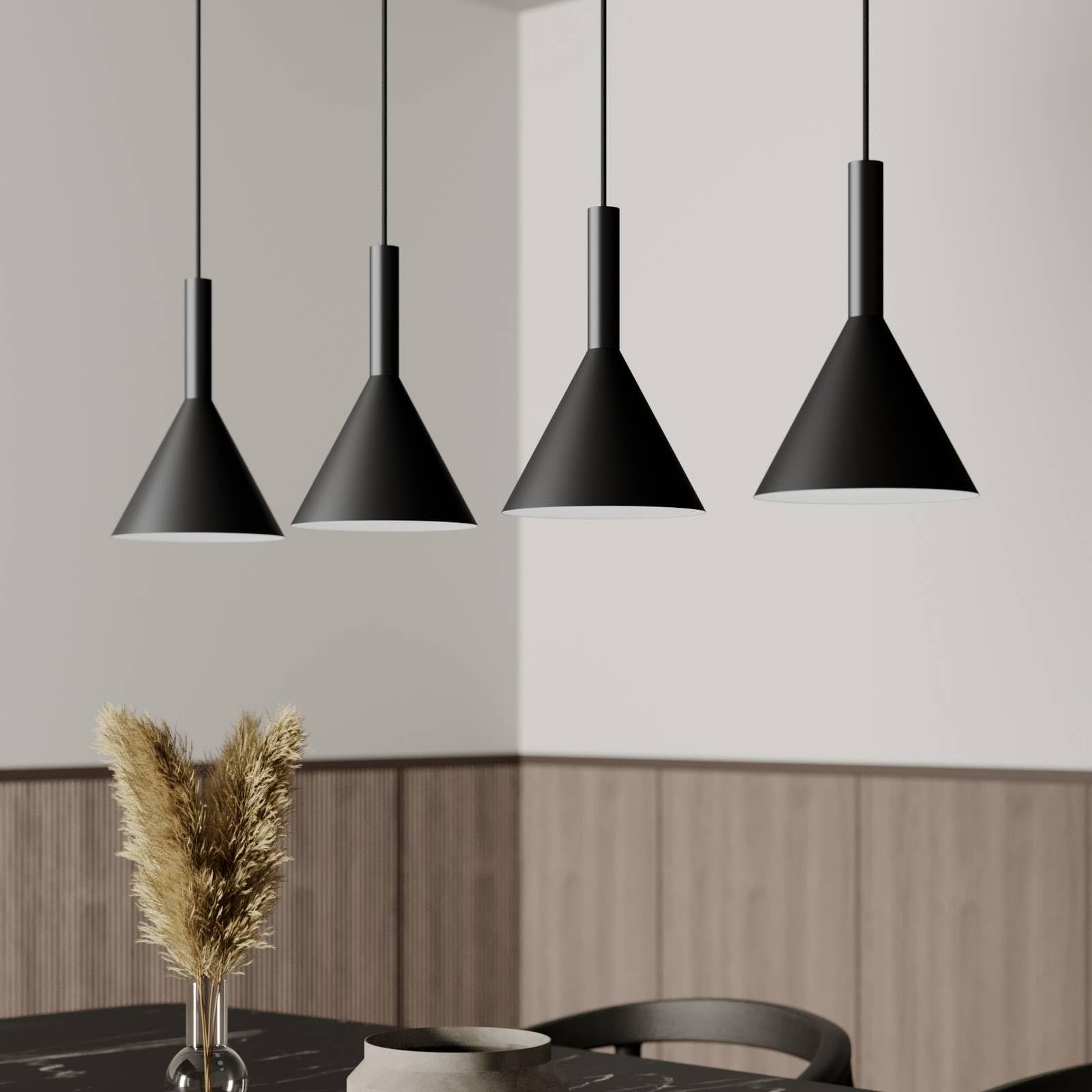 Arcchio Pendelleuchte Tadej (Modern) in Schwarz aus Metall (4 flammig, E27) - Deckenlampe Esstischlampe Hängelampe Hängeleuchte Wohnzimmerleuchte