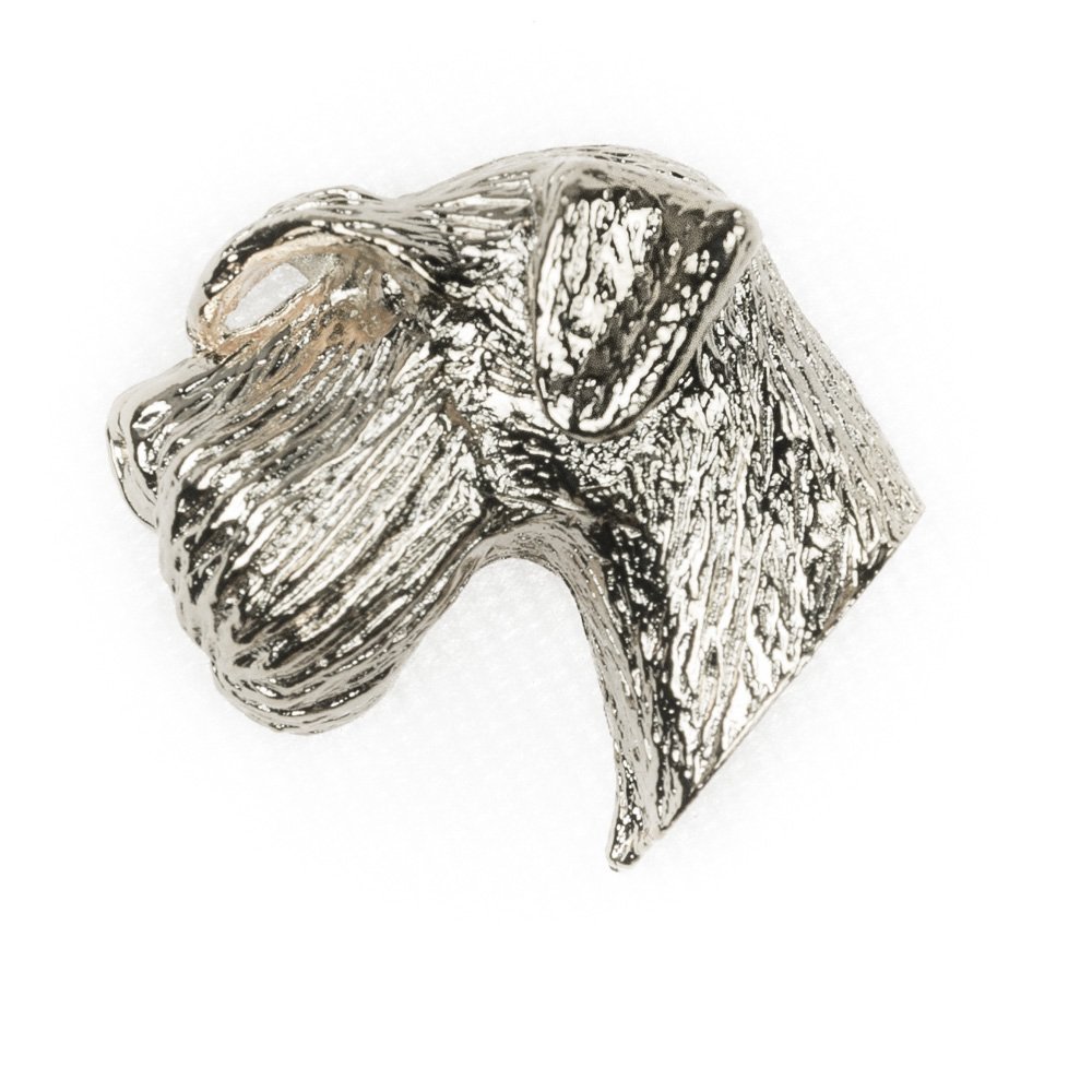 Schnauzer Géant DOG ARTS JP : broche chien et épingle artistique de collection Made in UK