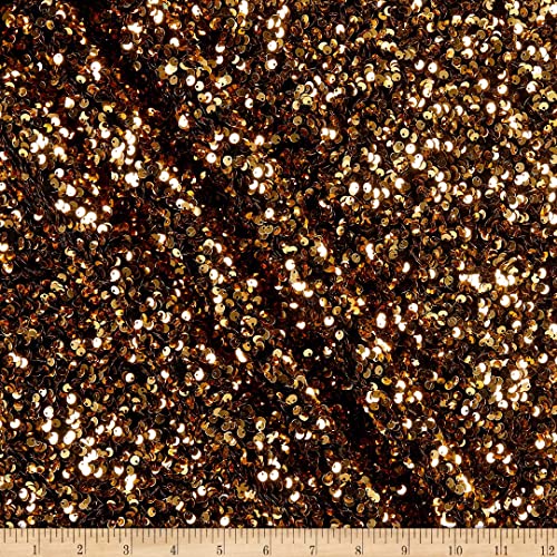 Add a Touch of Glam to Your Outfit with Black and Gold Sequin Fabric