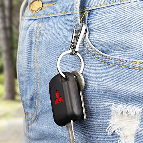 Image of CREST 4 pcs Multipurpose Keychain Clip - Secure Zinc Carabiner with Steel Keyring for Easy Access to Your House and Car Keys