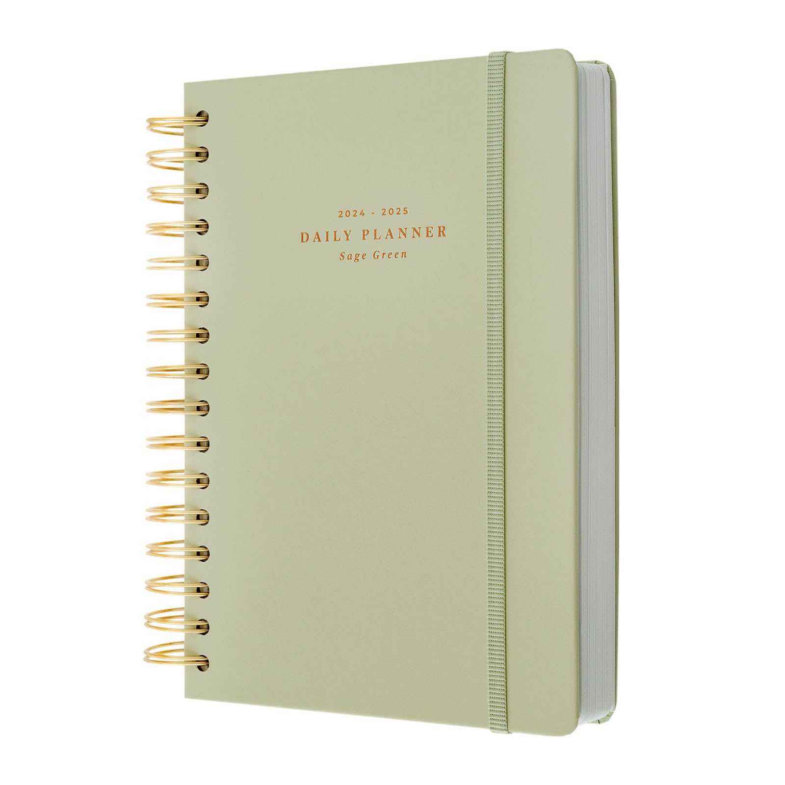 KokonoteDiary 2024-2025 Sage Green | Back To School 12 Months Academic Diary A5 Day To Page | August 2024 - July 2025 | Mid Year Diary 2024-2025 With Stickers | Daily Academic Planner