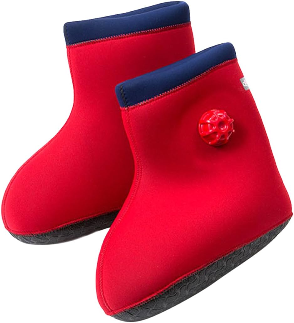 CLO'Z Yawaraka-Yutanpo Soft Hot-Water Bottle, For Feet, Sole Of Feet Included, Red, S: Up To 9.44" (24Cm)
