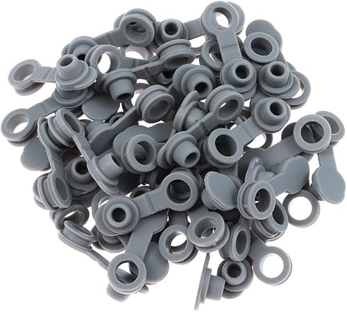 50 piezas universales de silicona para sellar botellas, orificios para pajilla, ojales, tapón, tapón de repuesto para vasos de 2030 onzas