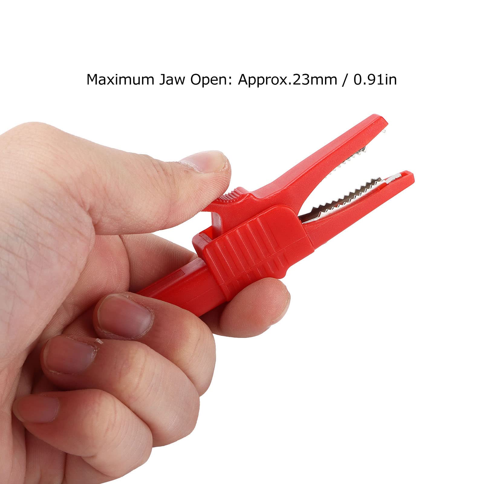 2 szt. U08 4mm Mosiężny Izolowany Zacisk Krokodylkowy Elektryczny Zacisk Testowy 32A/1000V Sprzęt Testowy Zaciski Kablowe