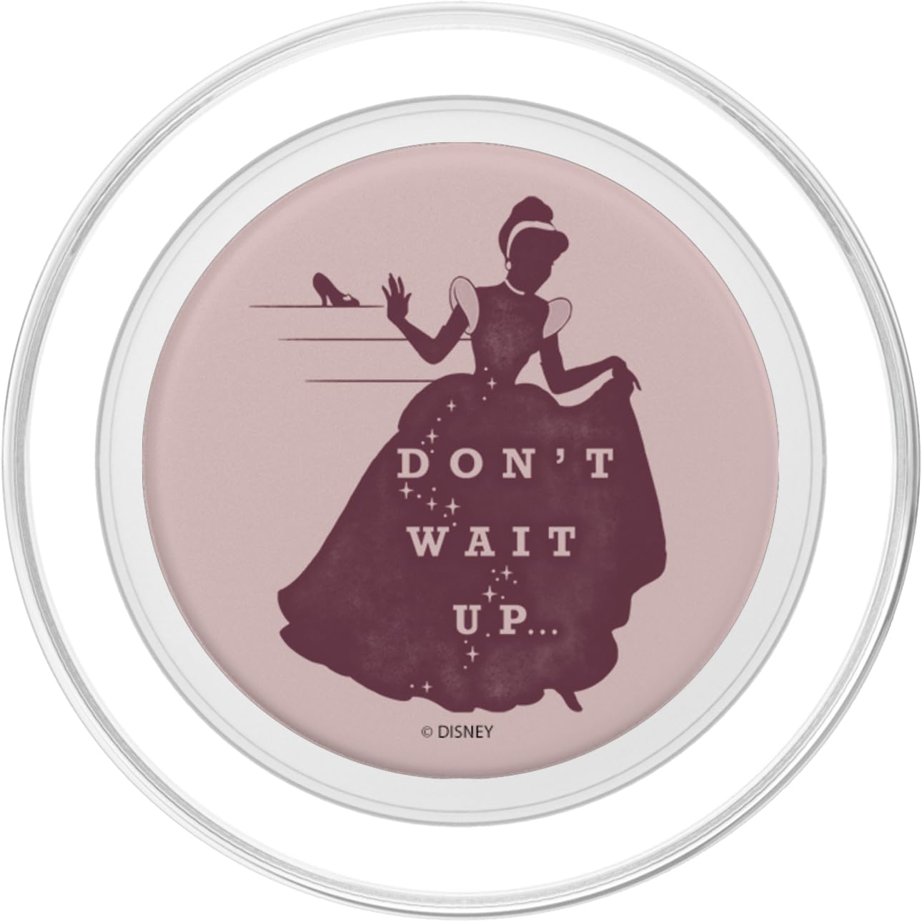 Disney Cinderella Silouhette Don't Wait Up PopSockets MagSafe PopGrip for iPhone