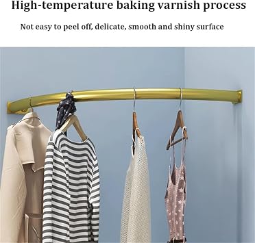 Wardrobe Assistant Corner Hanging Bar, Heavy Duty Industrial Pipe Garment Rack,Wall Mounted Corner Clothing Rack,Corner Hanging Bar,for Office Entryway Bedroom,White,40x40cm