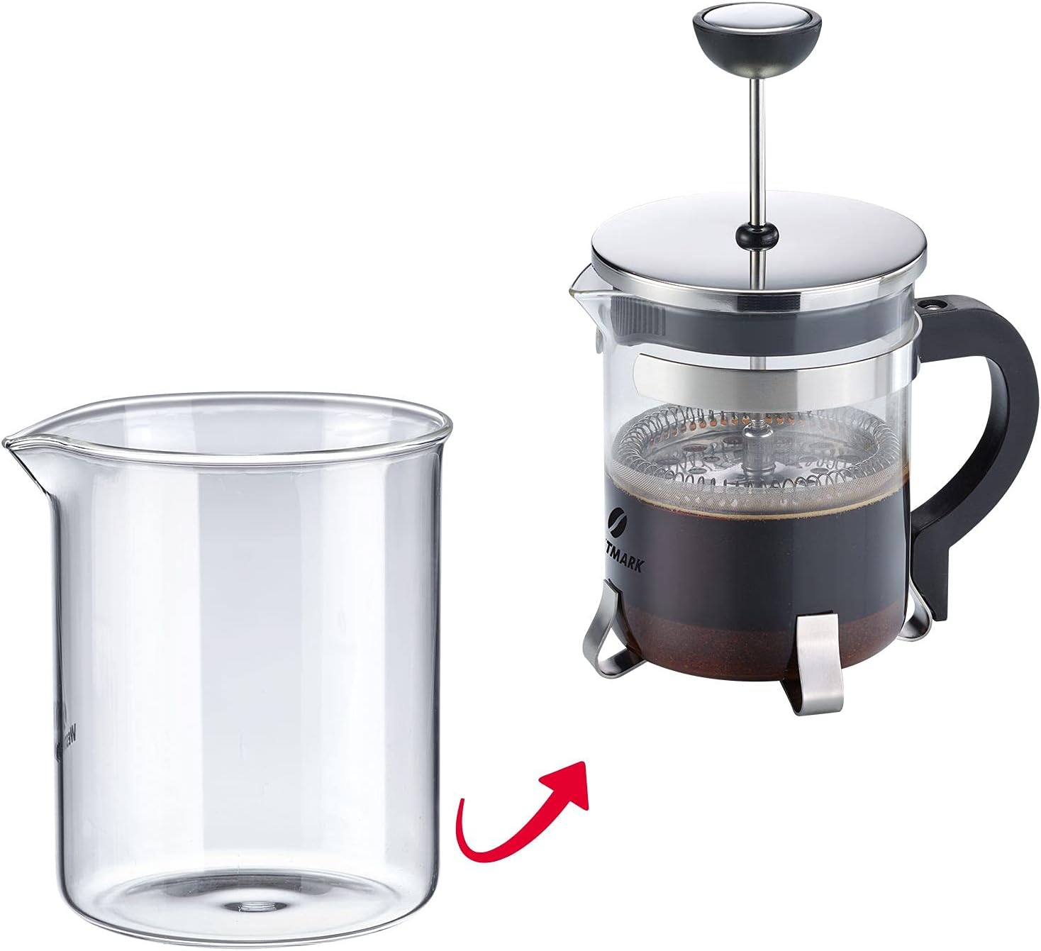 Westmark 24712260 Replacement Glass, Capacity: 500 ml, Heat Resistant, Borosilicate Glass, Transparent,