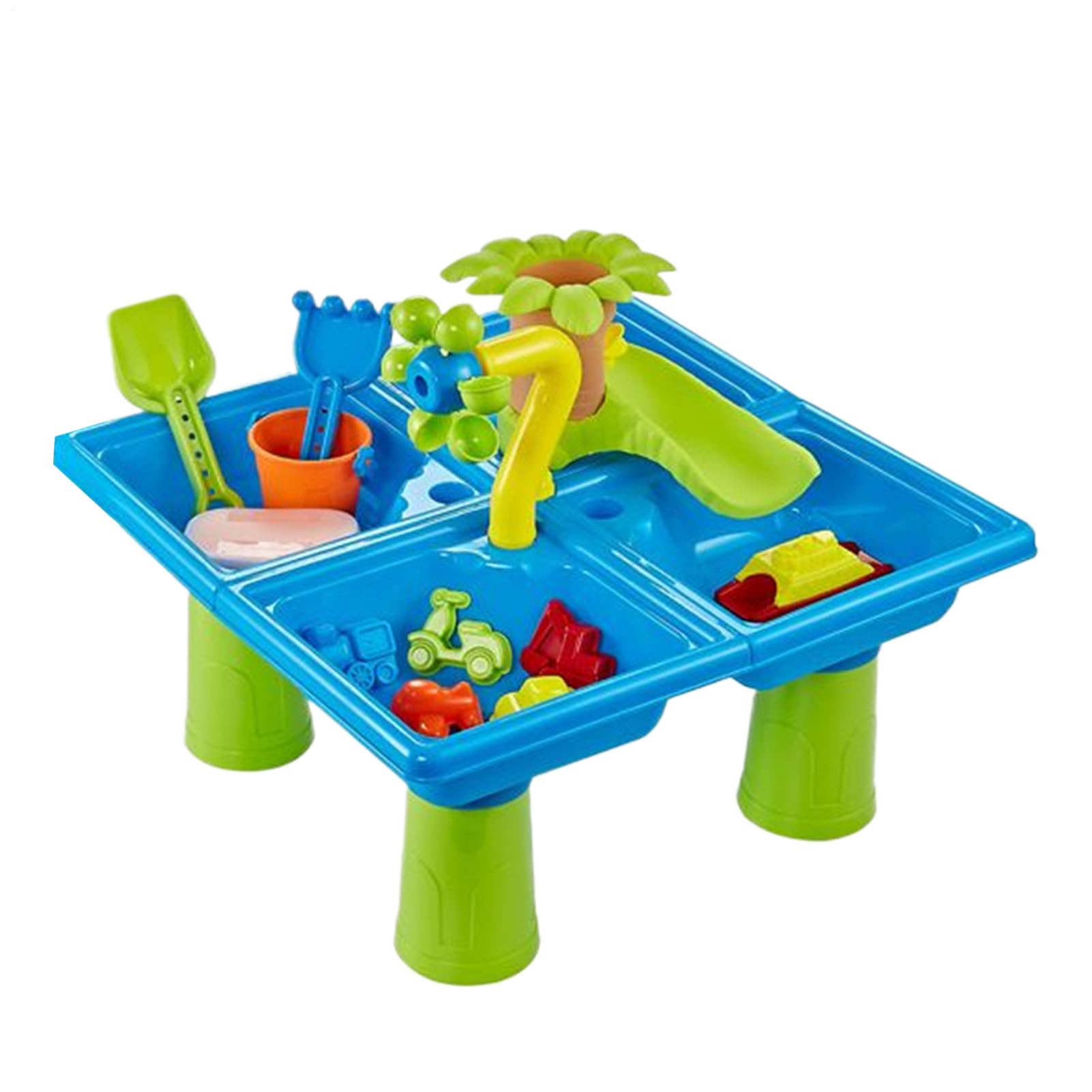 Mesa De Agua para Niños, Mesa Arenas Y Agua para Exterior Jardín Y Playa, Water Table Kids, Mesas Sensorial Juguetes Playa para Niños 2 Años